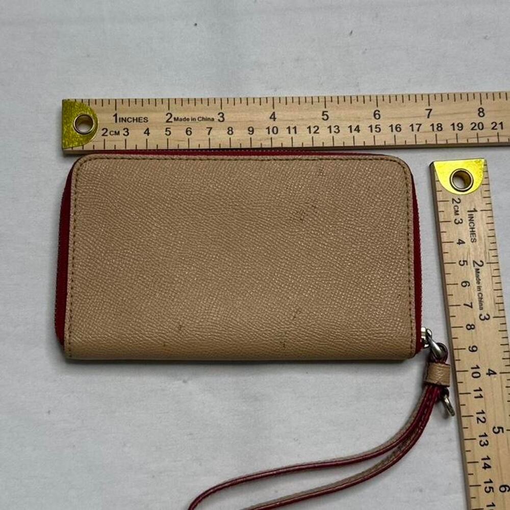 Coach small tan and red - Picture 5 of 8